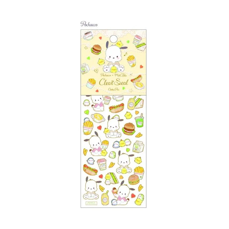 [Self-operated] Japanese Sanrio aluminum foil transparent seal sticker Pacha dog cartoon sticker