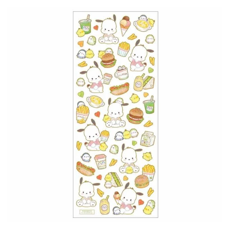 [Self-operated] Japanese Sanrio aluminum foil transparent seal sticker Pacha dog cartoon sticker
