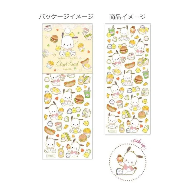 [Self-operated] Japanese Sanrio aluminum foil transparent seal sticker Pacha dog cartoon sticker