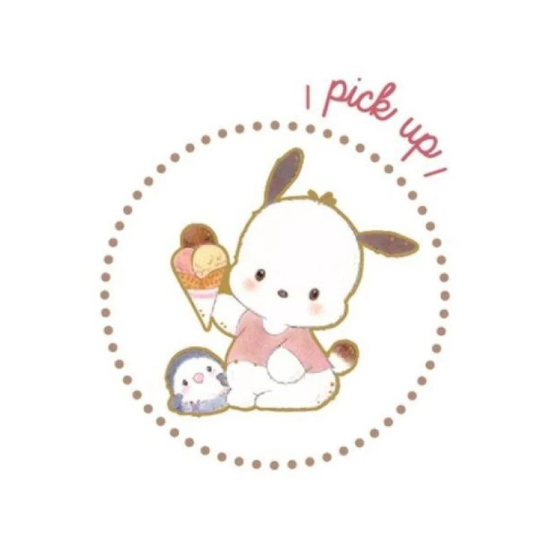 [Self-operated] Japanese Sanrio aluminum foil transparent seal sticker Pacha dog cartoon sticker