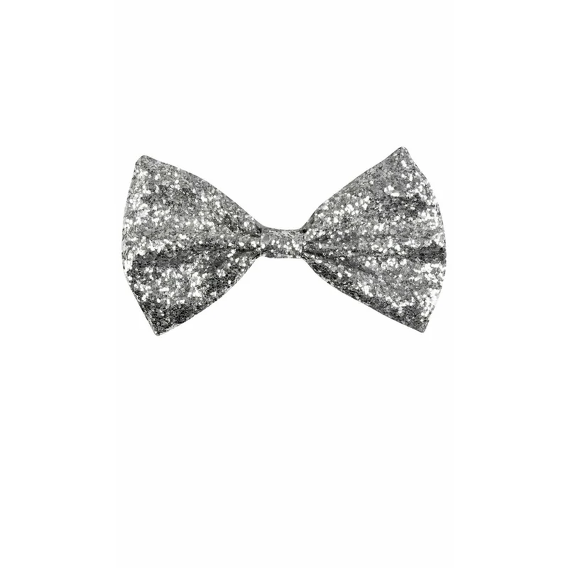 Fliege Silber Glitzer