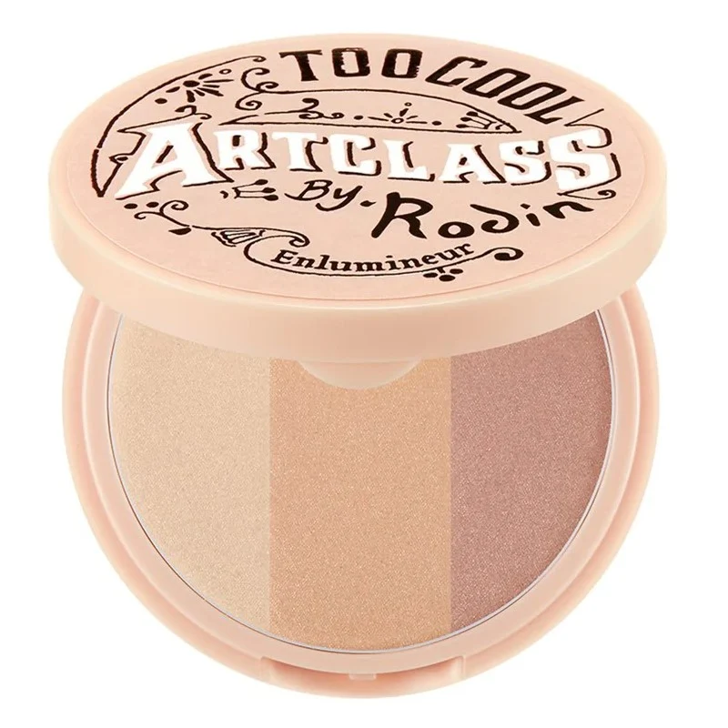 [Self-operated] South Korea TOO COOL FOR SCHOOL three-color high-gloss contour powder #01 champagne gold 11g blush nose shadow all-in-one tray