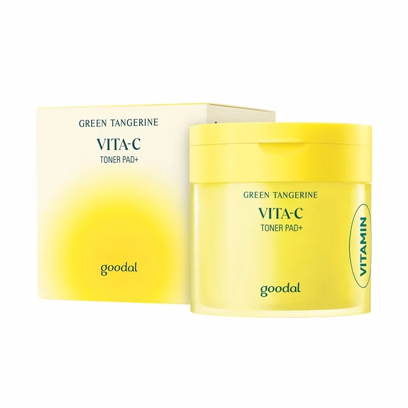[Self-operated] South Korea's GOODAL "Little Yellow Tube" All-Purpose Green Orange Vitamin C Cotton Tablets New Packaging Moisturizing Blemish Exfoliation 140ml 70 Tablets