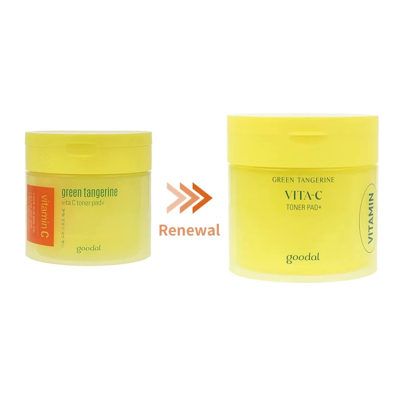 [Self-operated] South Korea's GOODAL "Little Yellow Tube" All-Purpose Green Orange Vitamin C Cotton Tablets New Packaging Moisturizing Blemish Exfoliation 140ml 70 Tablets