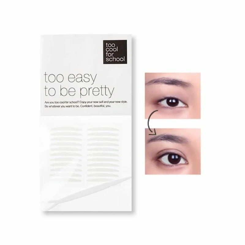[Self-operated] TOO COOL FOR SCHOOL Korean Tu Cool Beauty Eyes Nude Double Eyelid Tape Double-sided 22 pairs Invisible Long-lasting Natural and Traceless