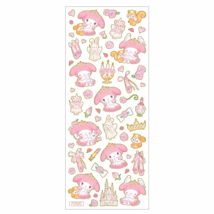 [Self-operated] Japanese Sanrio aluminum foil transparent seal sticker Melody style cartoon sticker