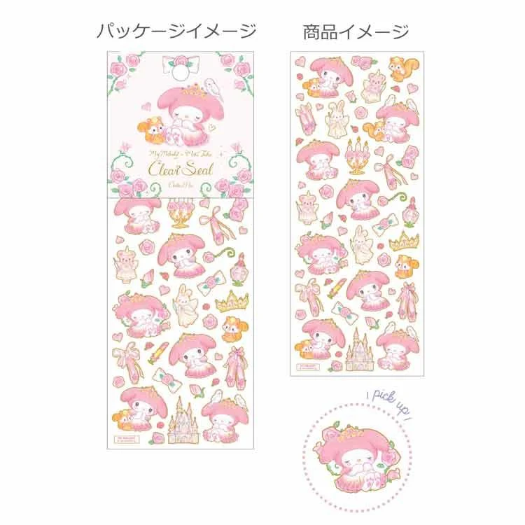 [Self-operated] Japanese Sanrio aluminum foil transparent seal sticker Melody style cartoon sticker