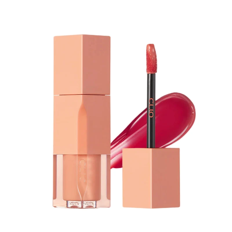 [Self-operated] Korean CLUB CLIO DEWY SYRUP TINT hydrating and moisturizing dew lip glaze 3.2g long-lasting color #04 Peachy Spring