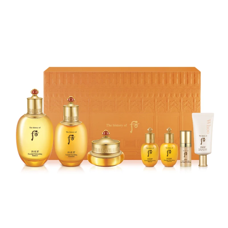 [Self-operated] South Korea's THE HISTORY OF WHOO Hou Gongjinxiangqiyun Water Cream Set 7-piece Set Limited Edition Oil Control Moisturizing Set