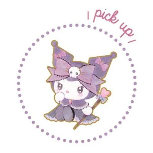 [Self-operated] Japanese Sanrio aluminum foil transparent seal sticker Kuromi style cartoon sticker