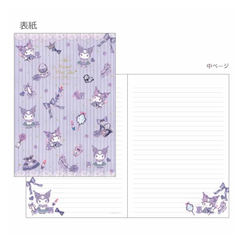 [Self-operated] Japan's Sanrio A5 notebook Kuromi model 64-page lined meeting minutes book