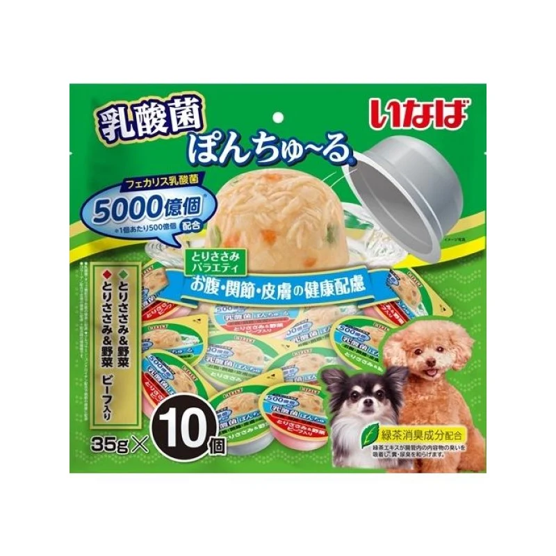 [Self-operated] Japanese INABA Dog Snacks for Dogs, Lactobacillus Jelly, 10 pieces, comprehensive nutritional supplements