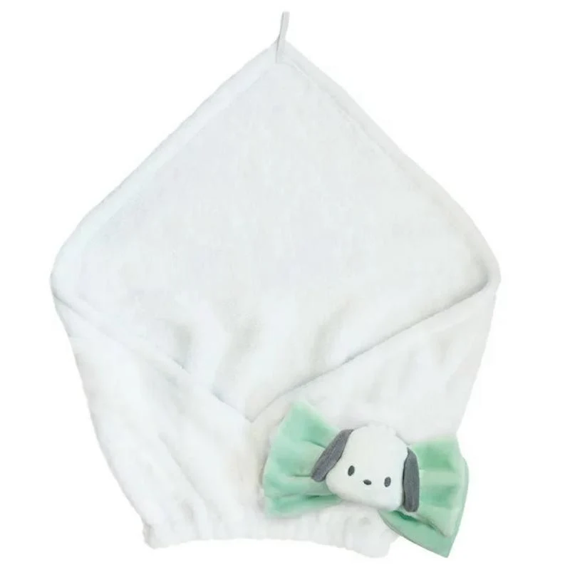 [Self-operated] Japanese Sanrio cute mascot turban Pacha dog style 1 pack water-absorbent and quick-drying hair hat