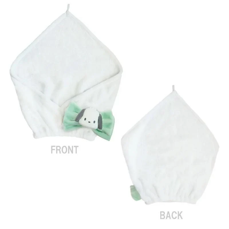 [Self-operated] Japanese Sanrio cute mascot turban Pacha dog style 1 pack water-absorbent and quick-drying hair hat