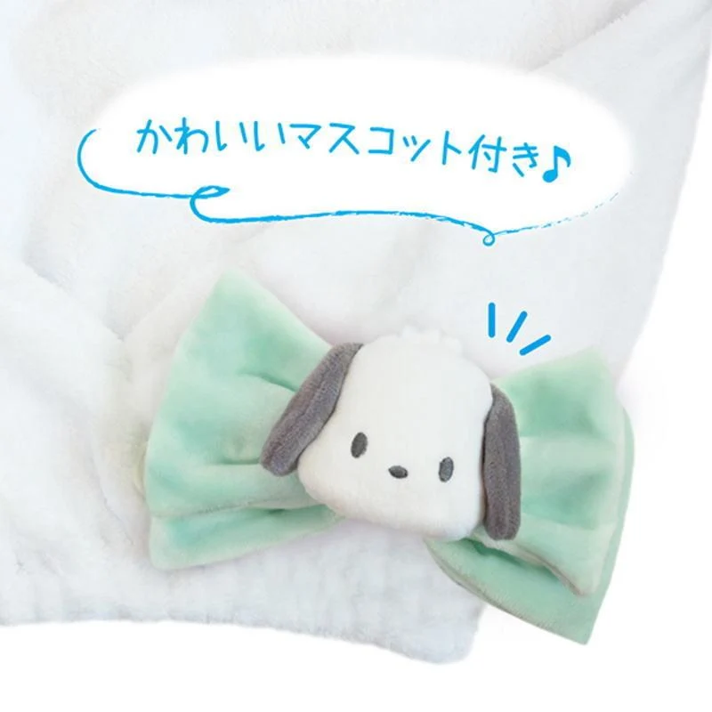 [Self-operated] Japanese Sanrio cute mascot turban Pacha dog style 1 pack water-absorbent and quick-drying hair hat