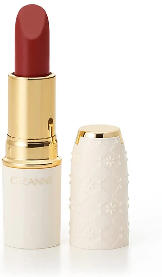[Self-operated] Japanese CEZANNE Colorful Lipstick Moisturizing Long-lasting Waterproof Non-fading Lipstick No. 402 Retro Brick Red Retro Berry Color