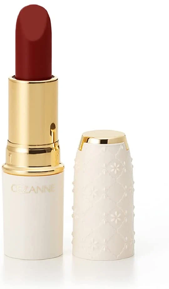 [Self-operated] Japanese CEZANNE Colorful Lipstick Moisturizing Long-lasting Waterproof Non-fading Lipstick No. 407 Caramel Warm Brown