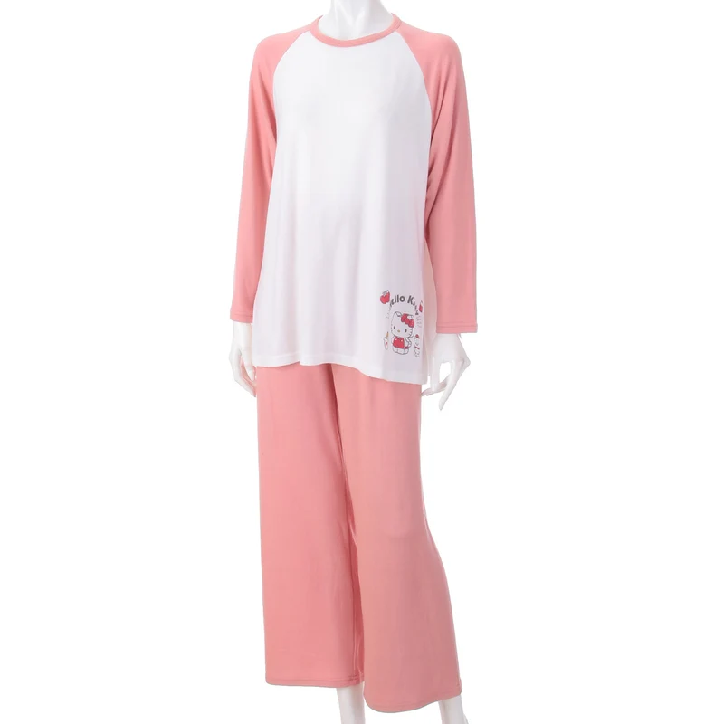 [Self-operated] Japan's Sanrio Indoor Lounge Wear Pajamas Three-piece Set Hello Kitty Hello Kitty Style