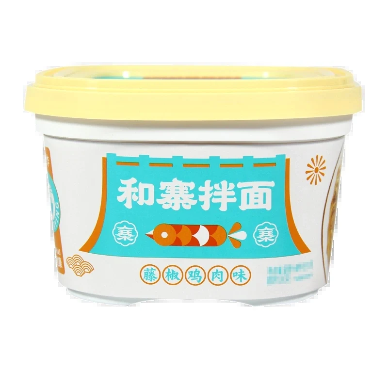 [Self-operated] China HEZHAI Mixed Noodles, Rattan Pepper Chicken Flavor 151g Instant Noodles, Instant Ramen Mixed Noodles, Late Night Snack