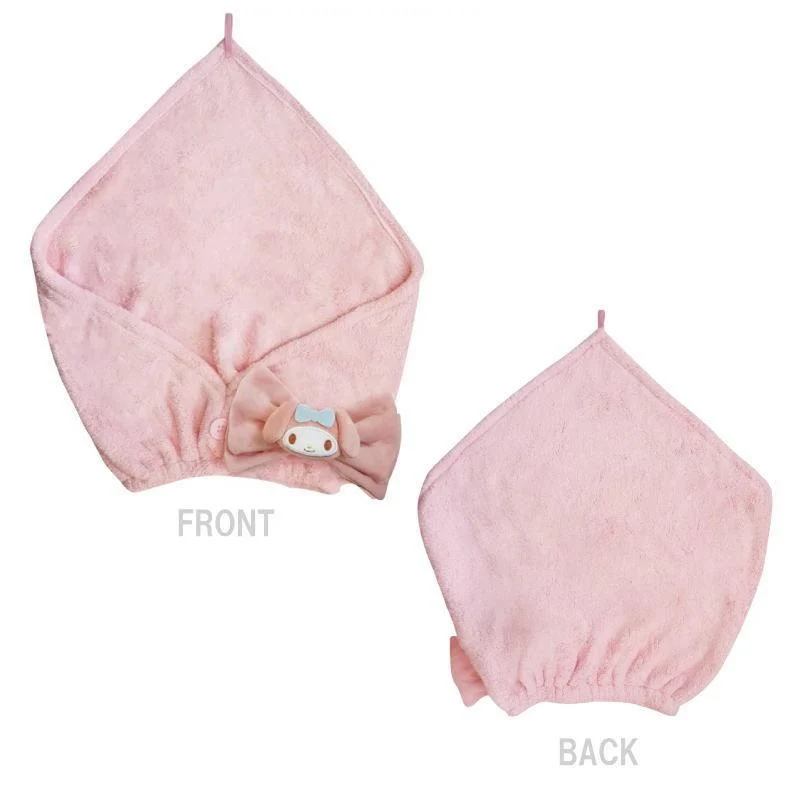 [Self-operated] Japanese Sanrio cute mascot turban Melody style 1 pack water-absorbent and quick-drying hair cap