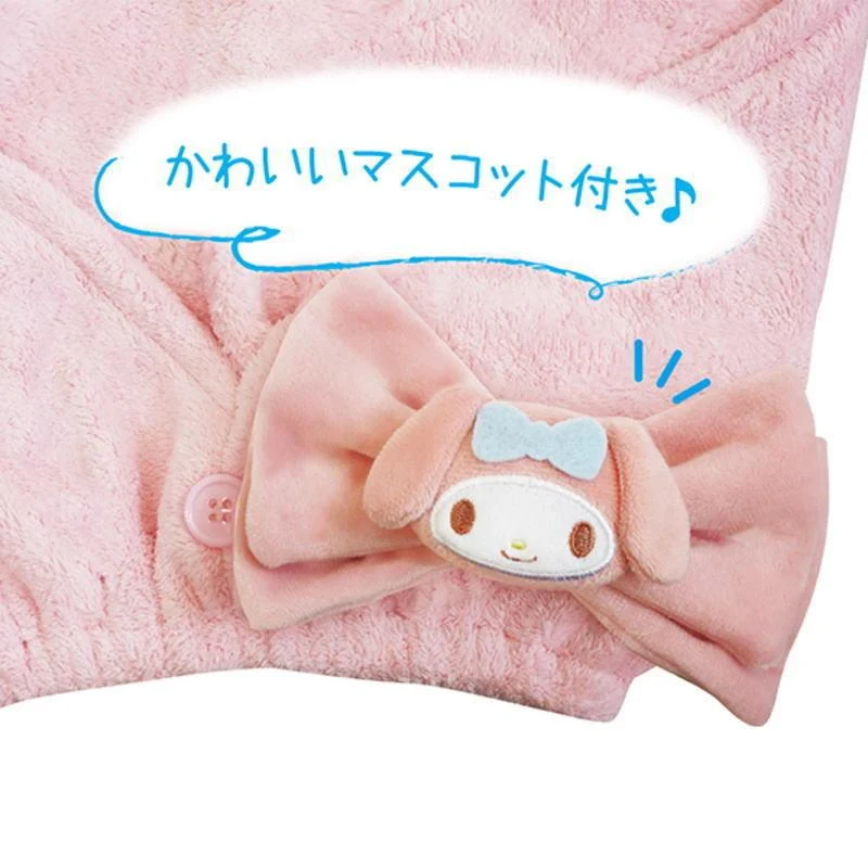 [Self-operated] Japanese Sanrio cute mascot turban Melody style 1 pack water-absorbent and quick-drying hair cap