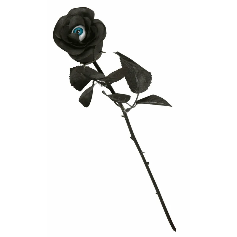 Schwarze Rose mit Auge