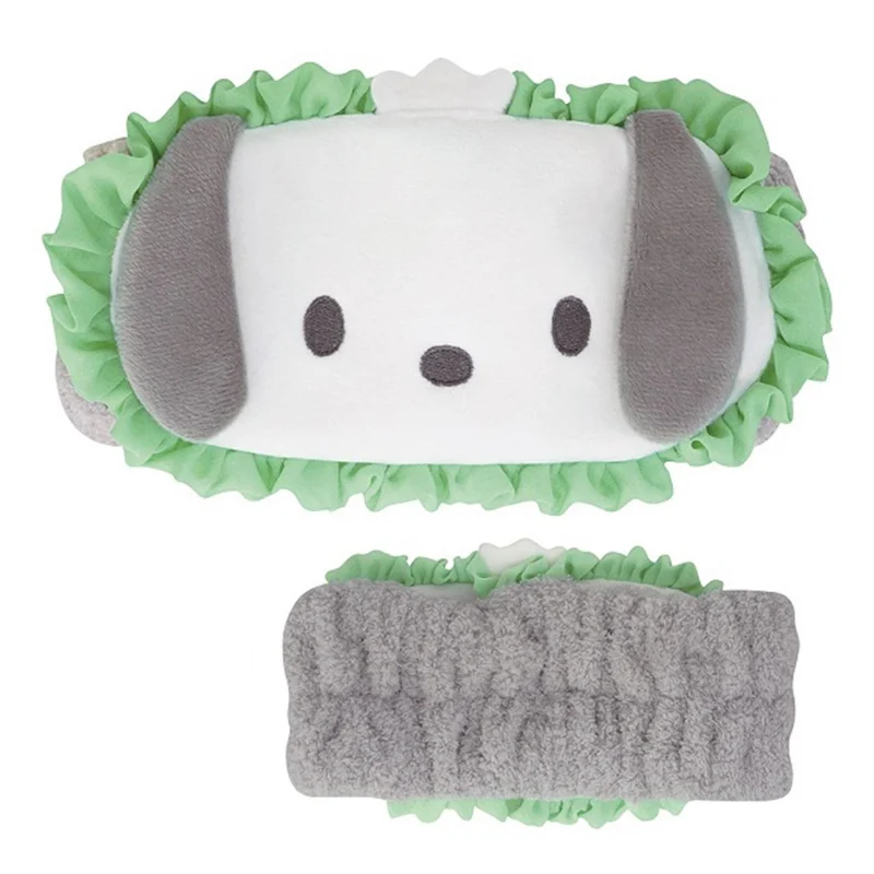 [Self-operated] Japanese Sanrio ruffled sports face wash headband Pacha dog style 1 pack essential artifact for home face wash