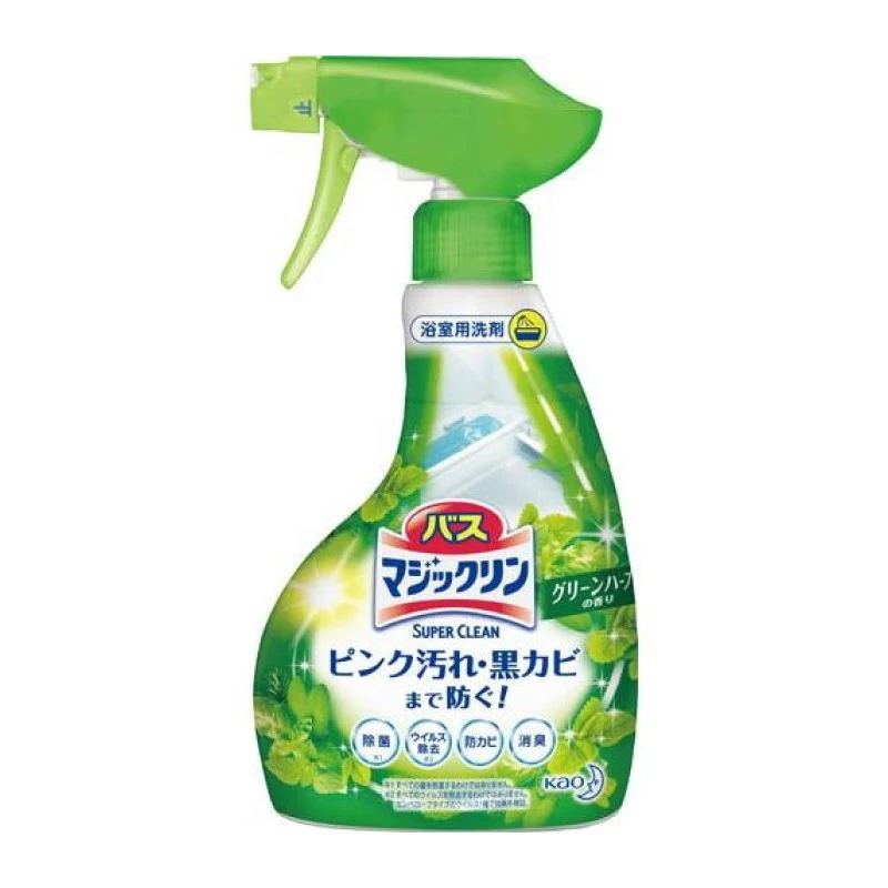 [Self-operated] Japanese KAO Kao bathroom deodorant cleaner 380ml herbal fragrance XNUMXml tile glass quick decontamination, mildew, dirt, bacteria, fresh smell