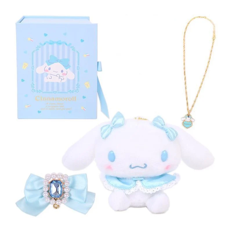 [Self-operated] Japanese Sanrio pendant gift box shiny gem big-eared dog 4-piece set birthday gift holiday gift