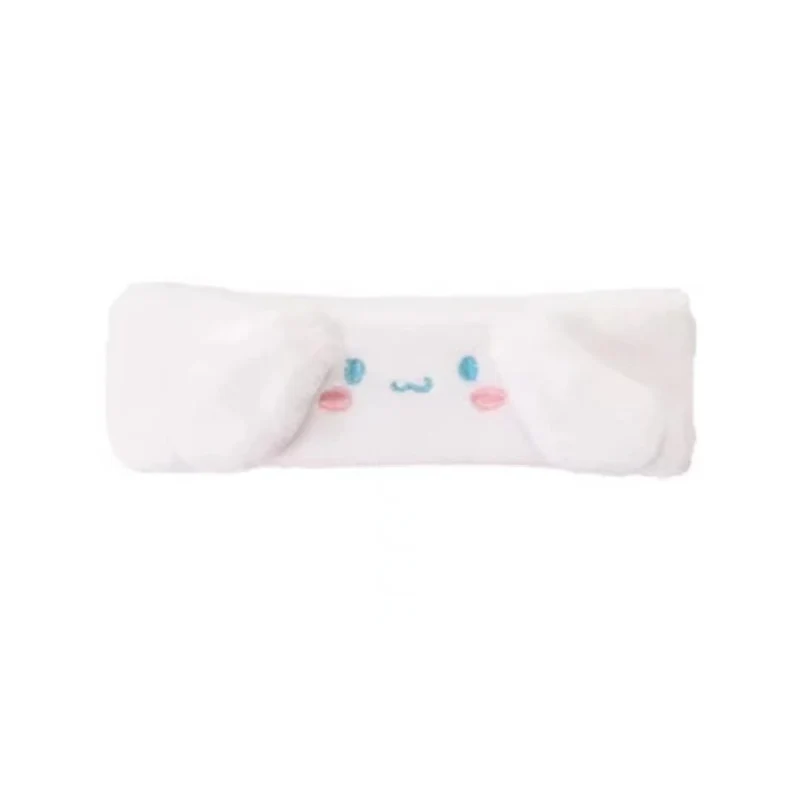 [Self-operated] Japanese Sanrio big-eared dog plush hairband white big face 1 pack essential artifact for home face washing