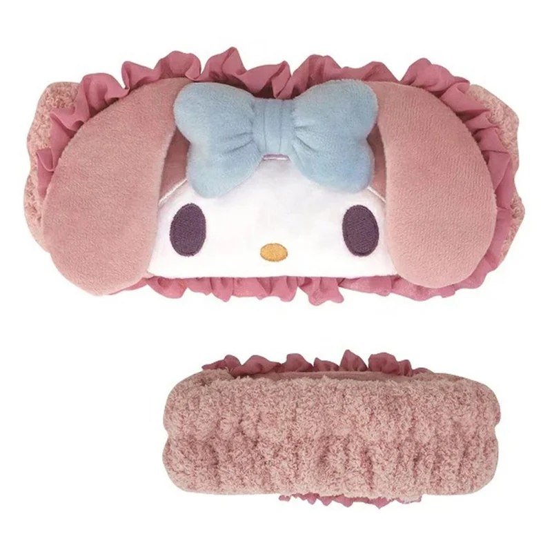 [Self-operated] Japan's Sanrio ruffled sports face wash headband Melody style 1 pack essential artifact for home face wash