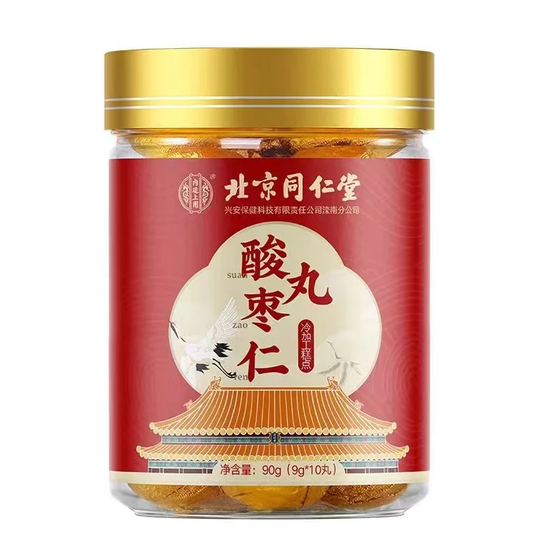 [Self-operated] Tongrentang, Beijing, China, Suizaoren Pills 10 Pills, Improves Sleep, Soothes Poria, Lily, Insomnia and Dreams