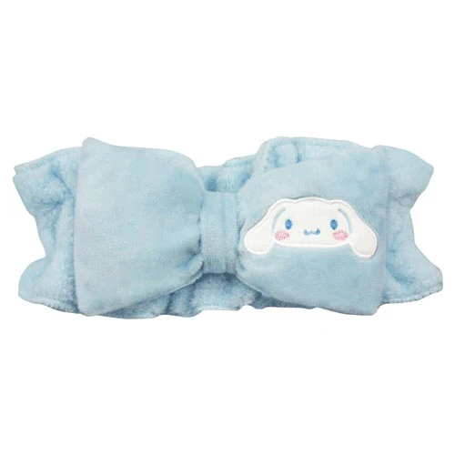 [Self-operated] Japanese Sanrio big-eared dog plush headband with large bow, 1 pack, a must-have artifact for home face washing