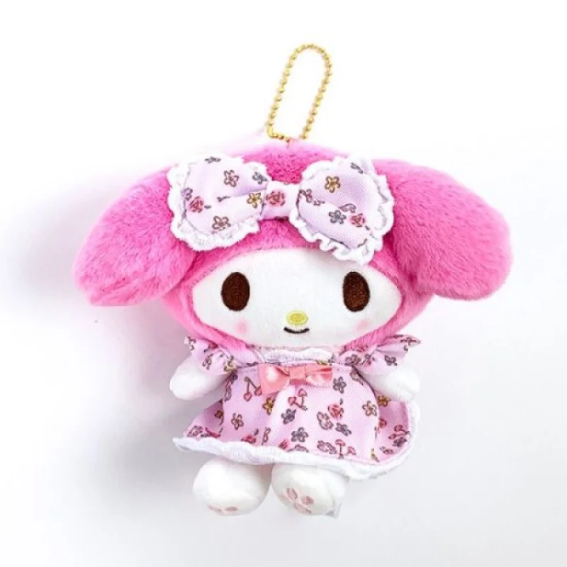 [Self-operated] Japanese Sanrio mascot car bag bag charm keychain Melody floral bow style 1 pack