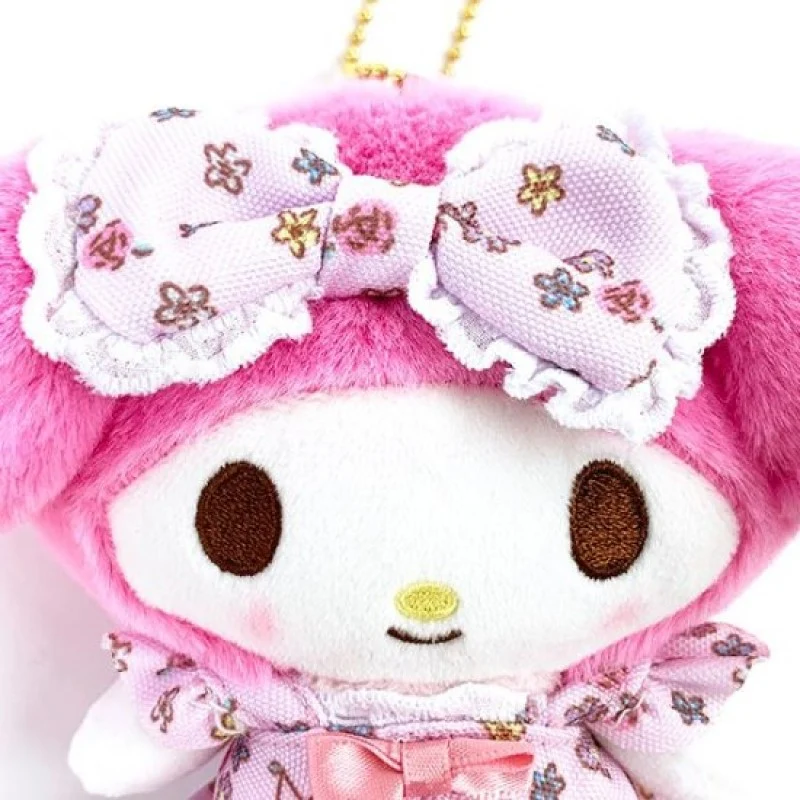 [Self-operated] Japanese Sanrio mascot car bag bag charm keychain Melody floral bow style 1 pack