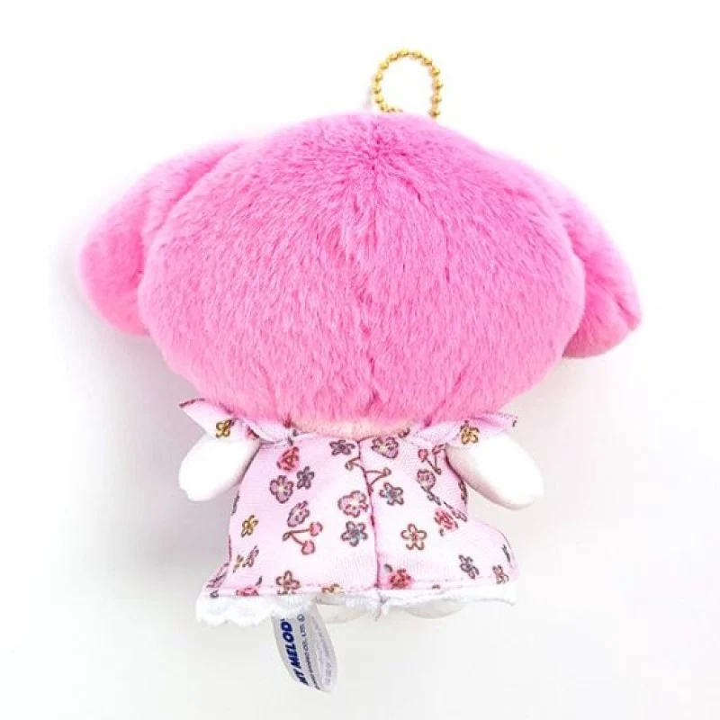 [Self-operated] Japanese Sanrio mascot car bag bag charm keychain Melody floral bow style 1 pack