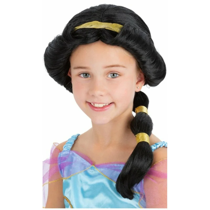 Prinzessin Jasmine Perücke für Kinder