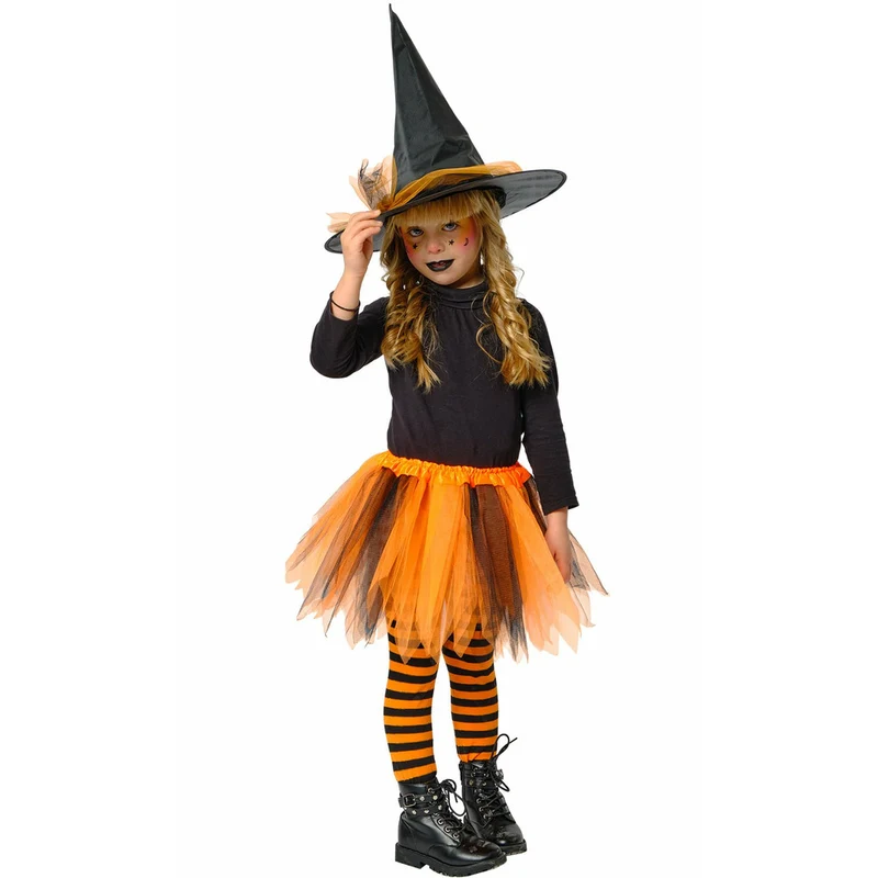 Orangefarbenes Hexen Set für Kinder