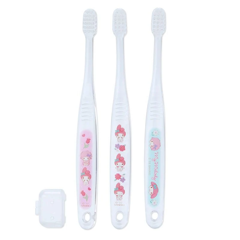 [Self-operated] Japan's Sanrio children's toothbrush Melody 3-pack with transparent soft bristles