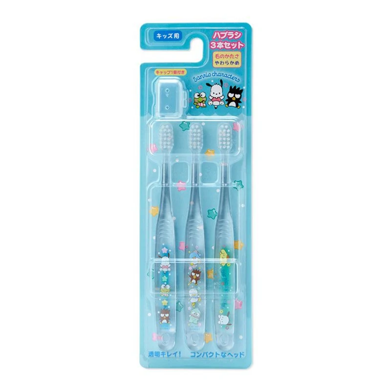 [Self-operated] Japanese Sanrio children's toothbrush Pacha Dog 3 pack with transparent soft bristles