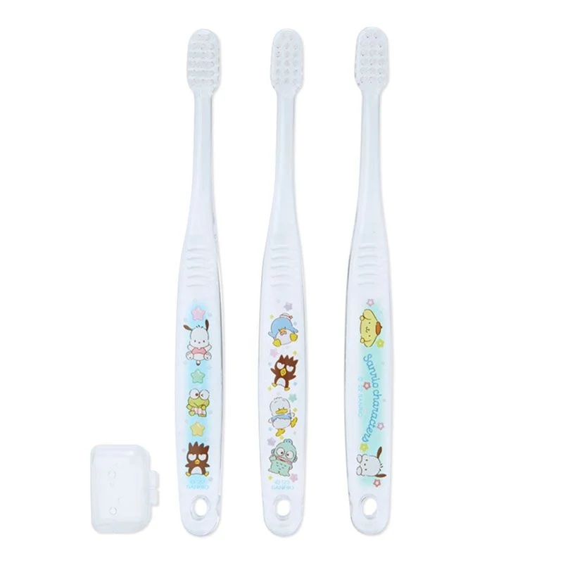[Self-operated] Japanese Sanrio children's toothbrush Pacha Dog 3 pack with transparent soft bristles