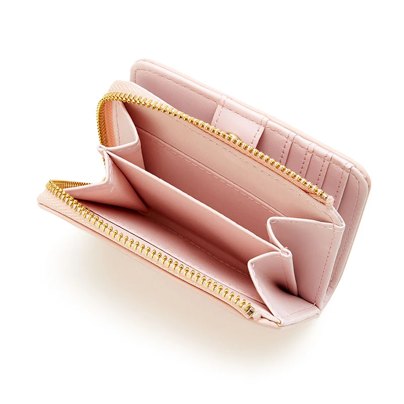 [Self-operated] Japanese Sanrio cute short card holder wallet Melody bow card holder