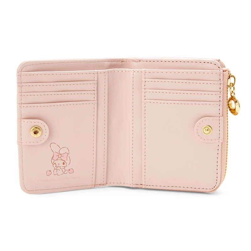[Self-operated] Japanese Sanrio cute short card holder wallet Melody bow card holder