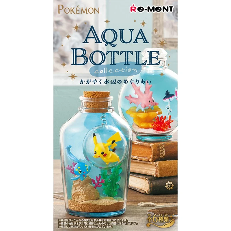 [Self-operated] Japan RE-MENT Pokémon Beach Encounter Drift Bottle Ornaments Blind Box 1 Box Six Randomly Delivered Undersea Scenes