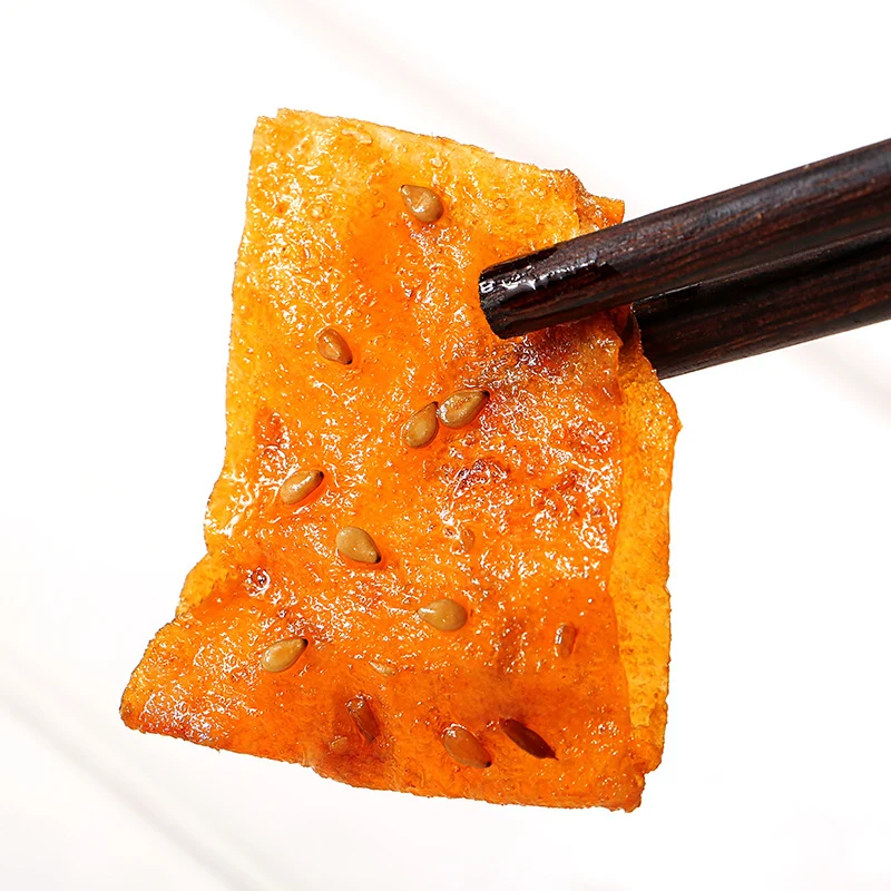 [Self-operated] Chinese BE&CHEERY Baicaowei Spicy Spicy Nian Finger-Sucking Spicy Tofu Skin 65g Hand-shred spicy strips childhood nostalgia ready-to-eat snacks