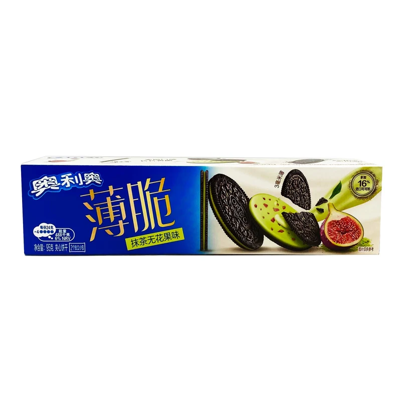 [Self-operated] Chinese Oreo Crispy Sandwich Cookies Matcha Fig Flavor 95g Breakfast Food Snacks Casual Office Snacks