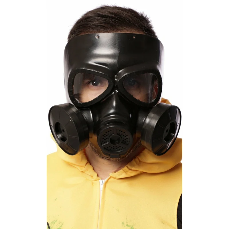 Schwarze Gasmaske aus Latex