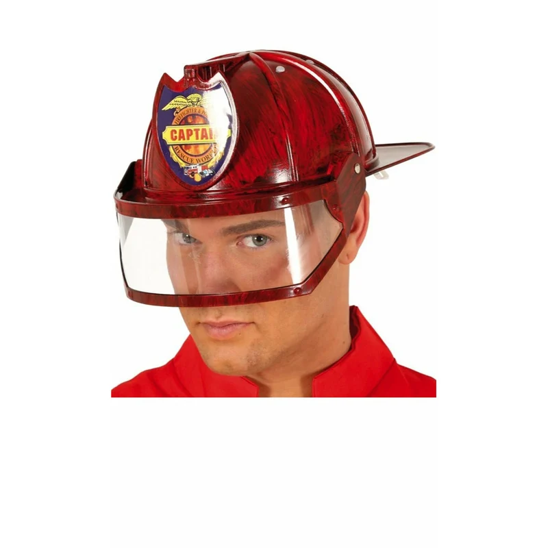 Feuerwehrhelm mit Visier
