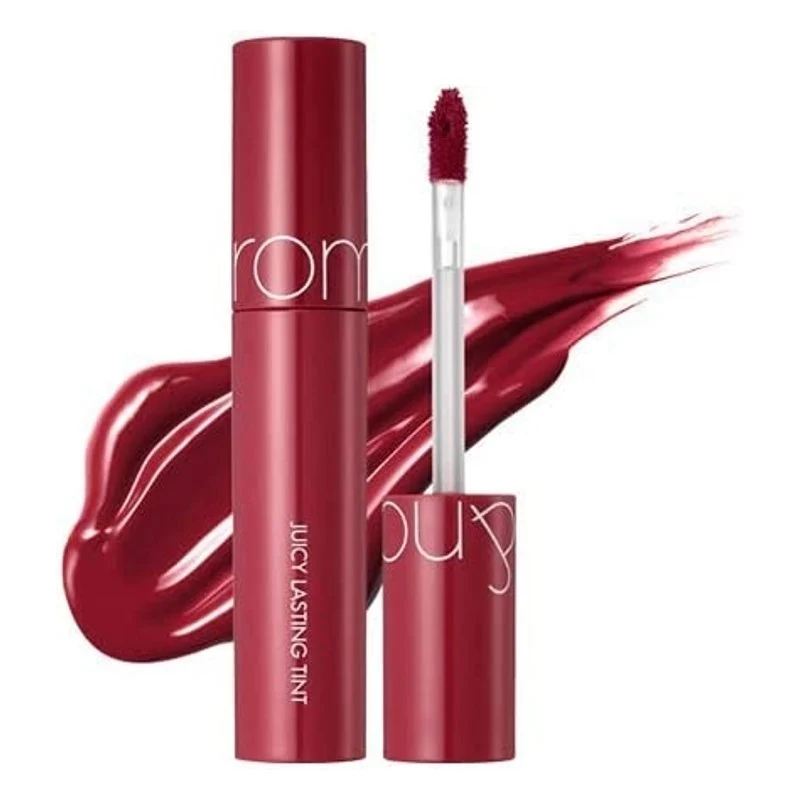 [Self-operated] Korean ROMAND Juice Water Lip Glaze Mirror Series #12 CHERRY BOMB Peach Color 5.5g Long-lasting Waterproof Lipstick Lipstick