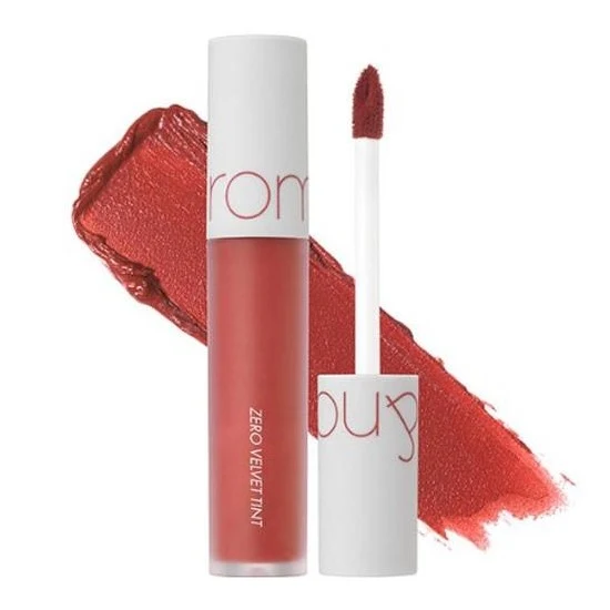[Self-operated] Korean ROMAND Velvet Velvet Matte Lip Glaze #02 Joyful Brick Red 5.5g Long-lasting Waterproof Lipstick Lipstick